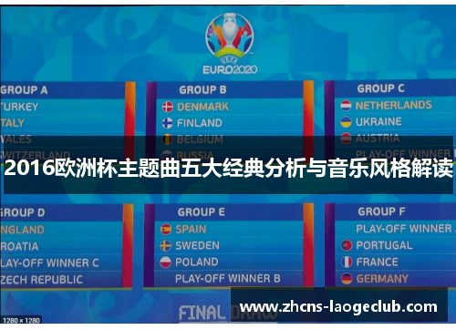 2016欧洲杯主题曲五大经典分析与音乐风格解读