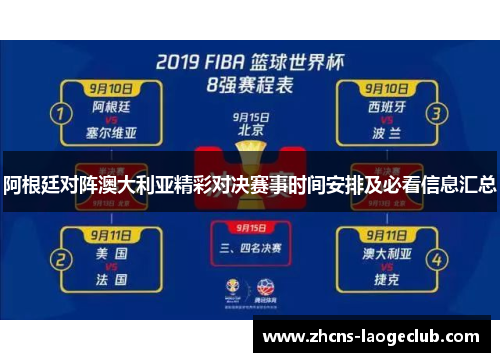 阿根廷对阵澳大利亚精彩对决赛事时间安排及必看信息汇总